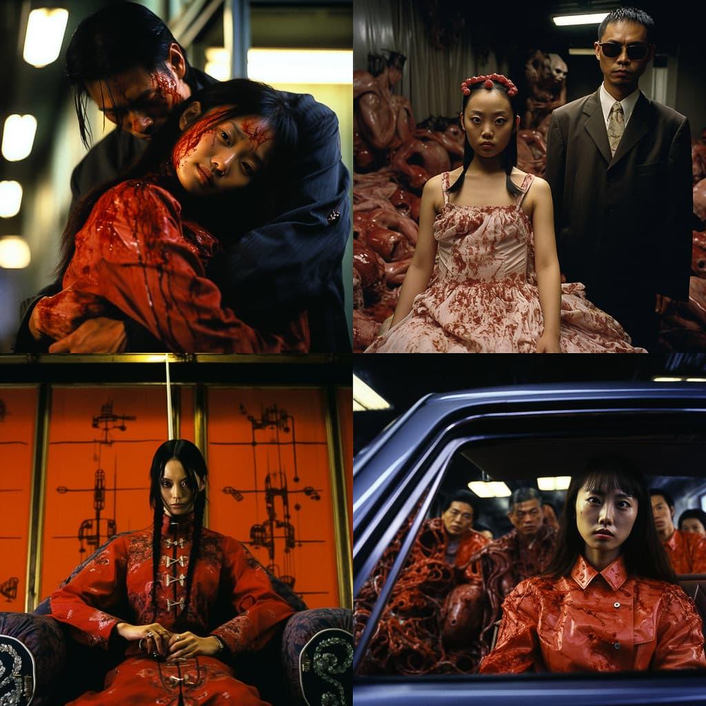 Takashi Miike style, Midjourney V5.2, render 1 of 4
