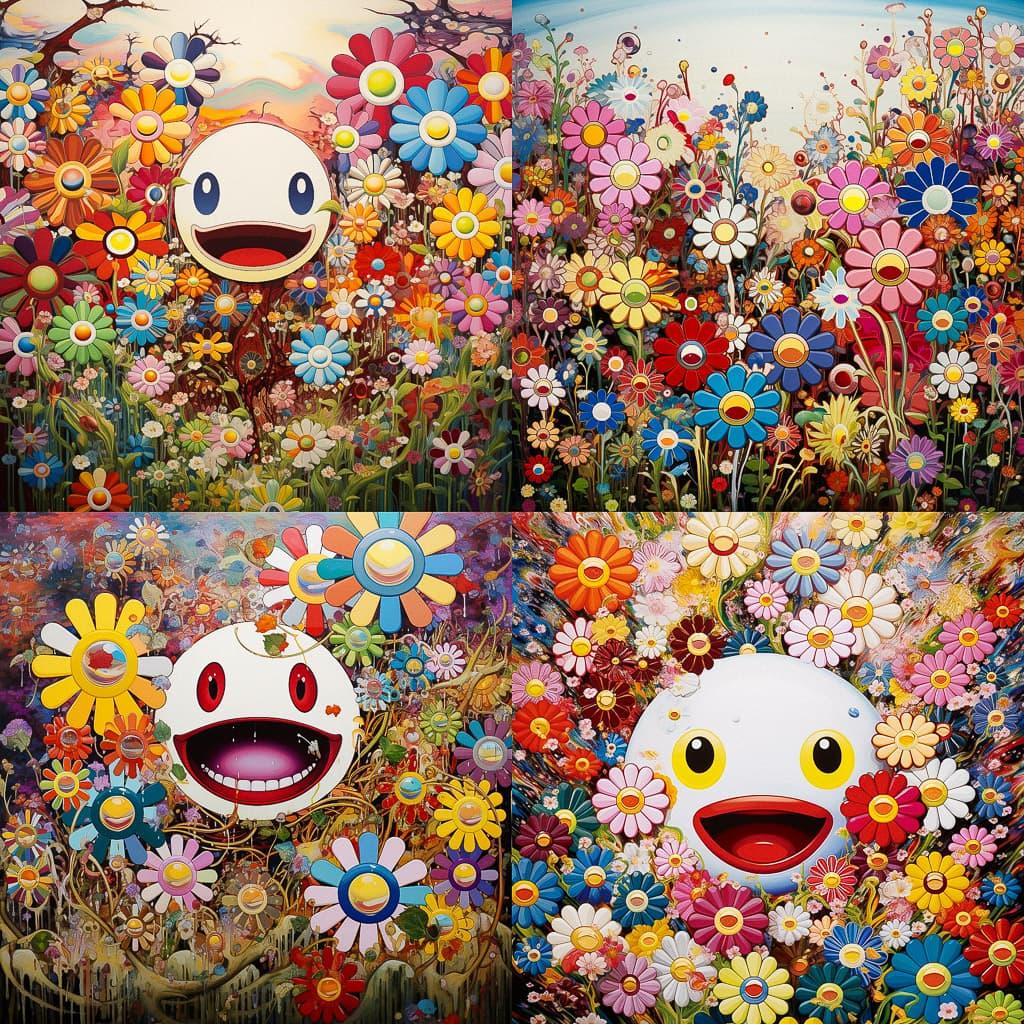Takashi Murakami style, Midjourney V5.2, render 1 of 4