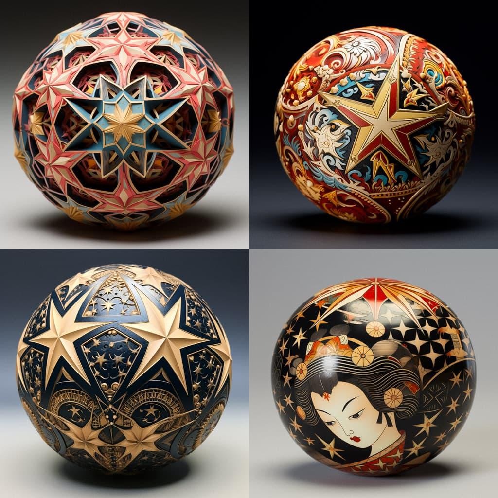 Temari style, Midjourney V5.2, render 1 of 4