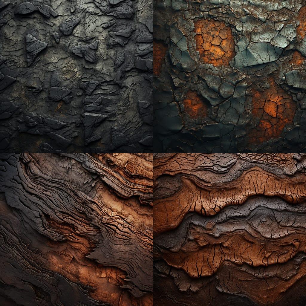 Textured surface style, Midjourney V5.2, render 1 of 4