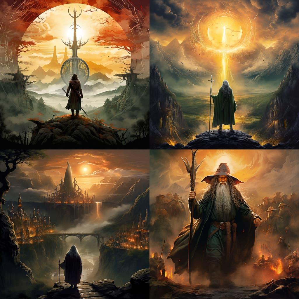 The Lord of the Rings style, Midjourney V5.2, render 1 of 4