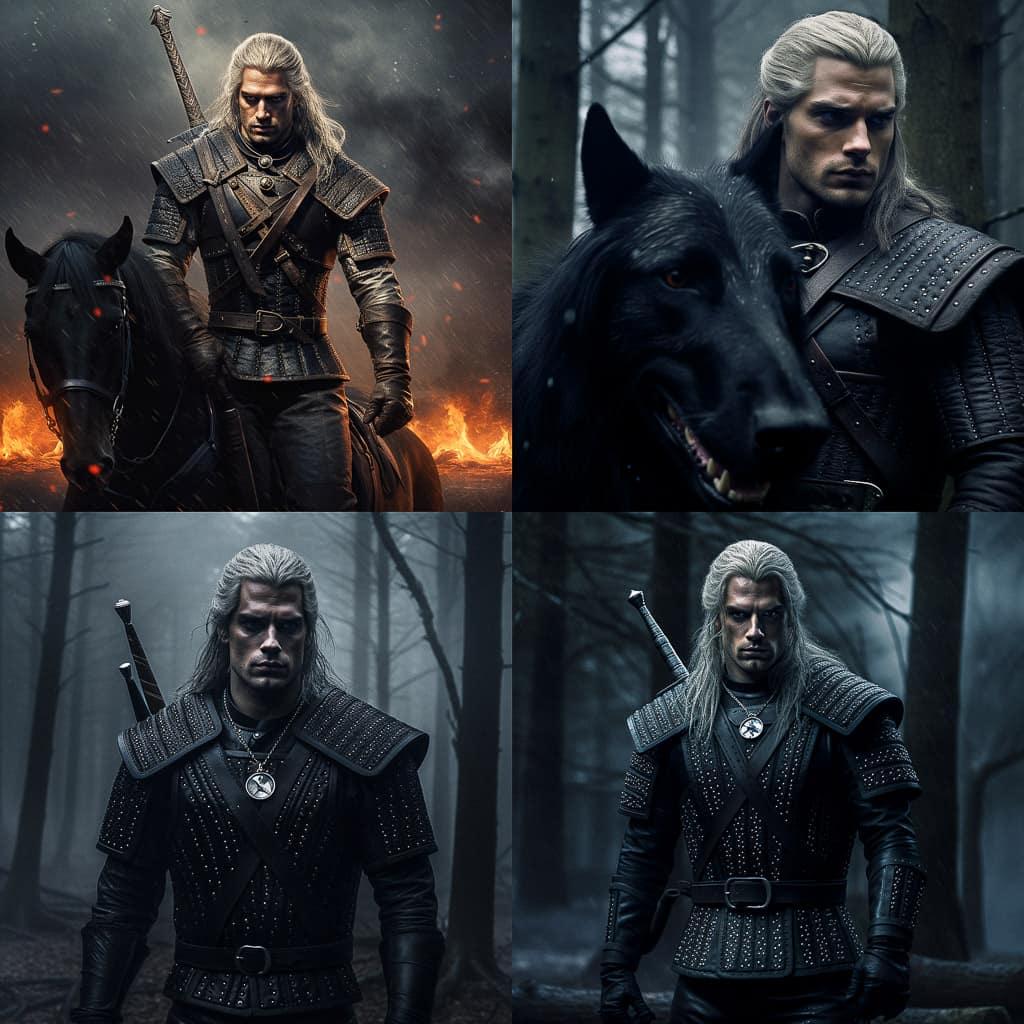The Witcher style, Midjourney V5.2, render 1 of 4