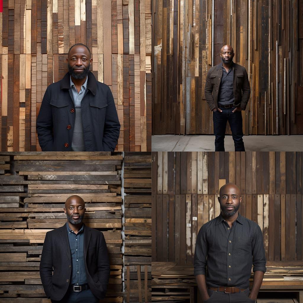 Theaster Gates style, Midjourney V5.2, render 1 of 4