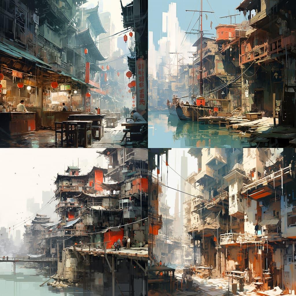 Theo Prins style, Midjourney V5.2, render 1 of 4