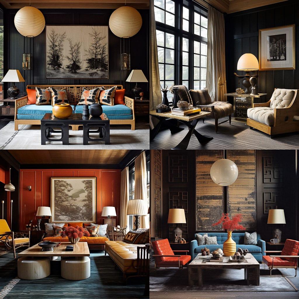 Thom Filicia style, Midjourney V5.2, render 1 of 4