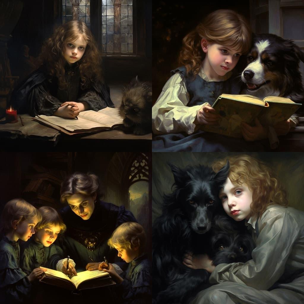 Thomas Benjamin Kennington style, Midjourney V5.2, render 1 of 4