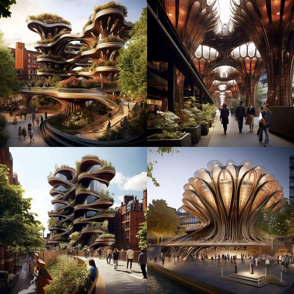 Thomas Heatherwick style, Midjourney V5.2, render 1 of 4