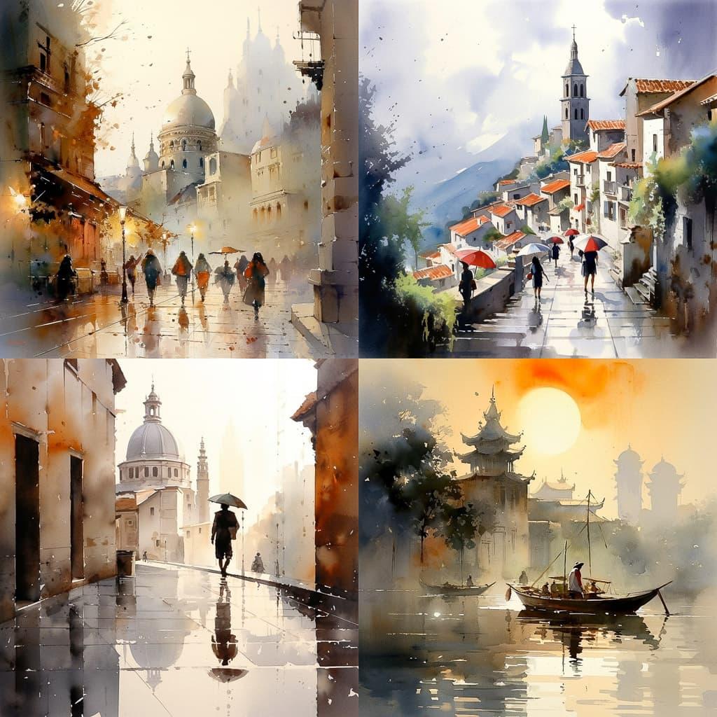 Thomas Schaller style, Midjourney V5.2, render 1 of 4