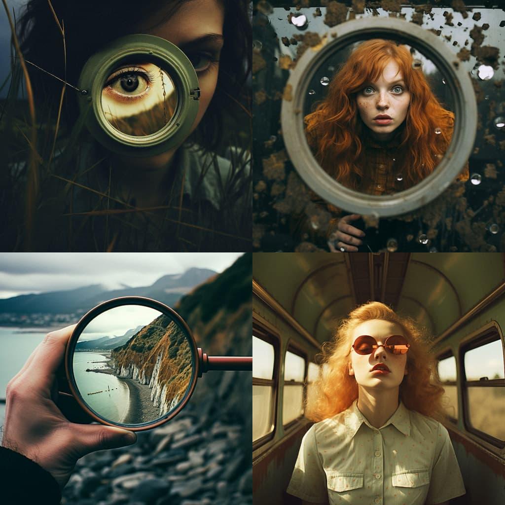 Through-the-Viewfinder photography style, Midjourney V5.2, render 1 of 4