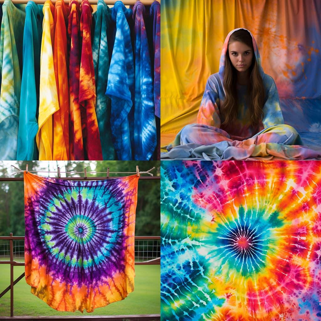 Tie-dye style, Midjourney V5.2, render 1 of 4