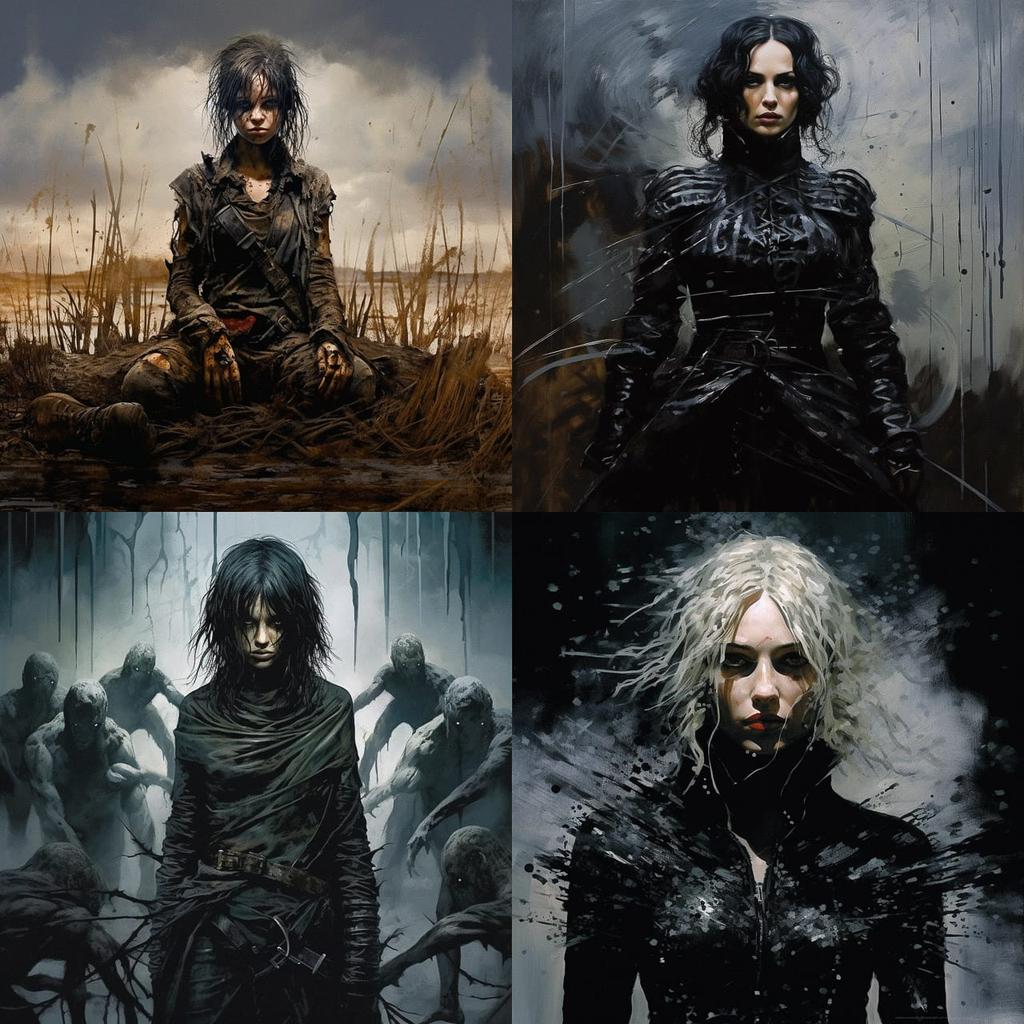 Tim Bradstreet style, Midjourney V5.2, render 1 of 4