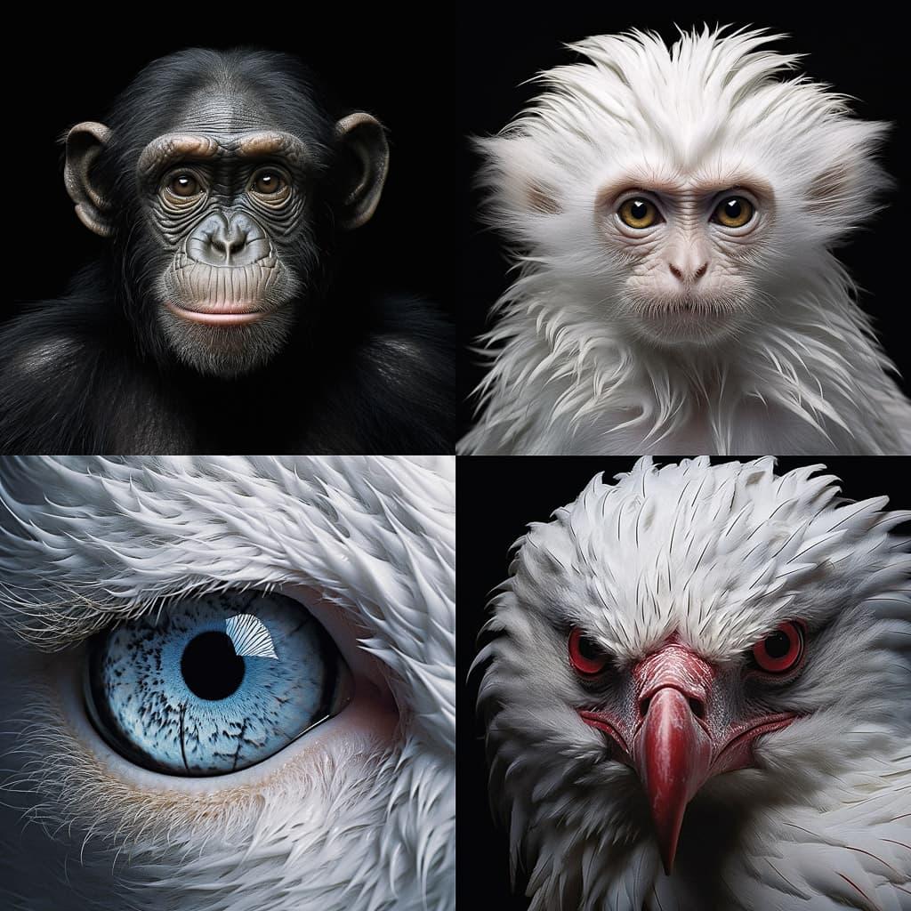 Tim Flach style, Midjourney V5.2, render 1 of 4