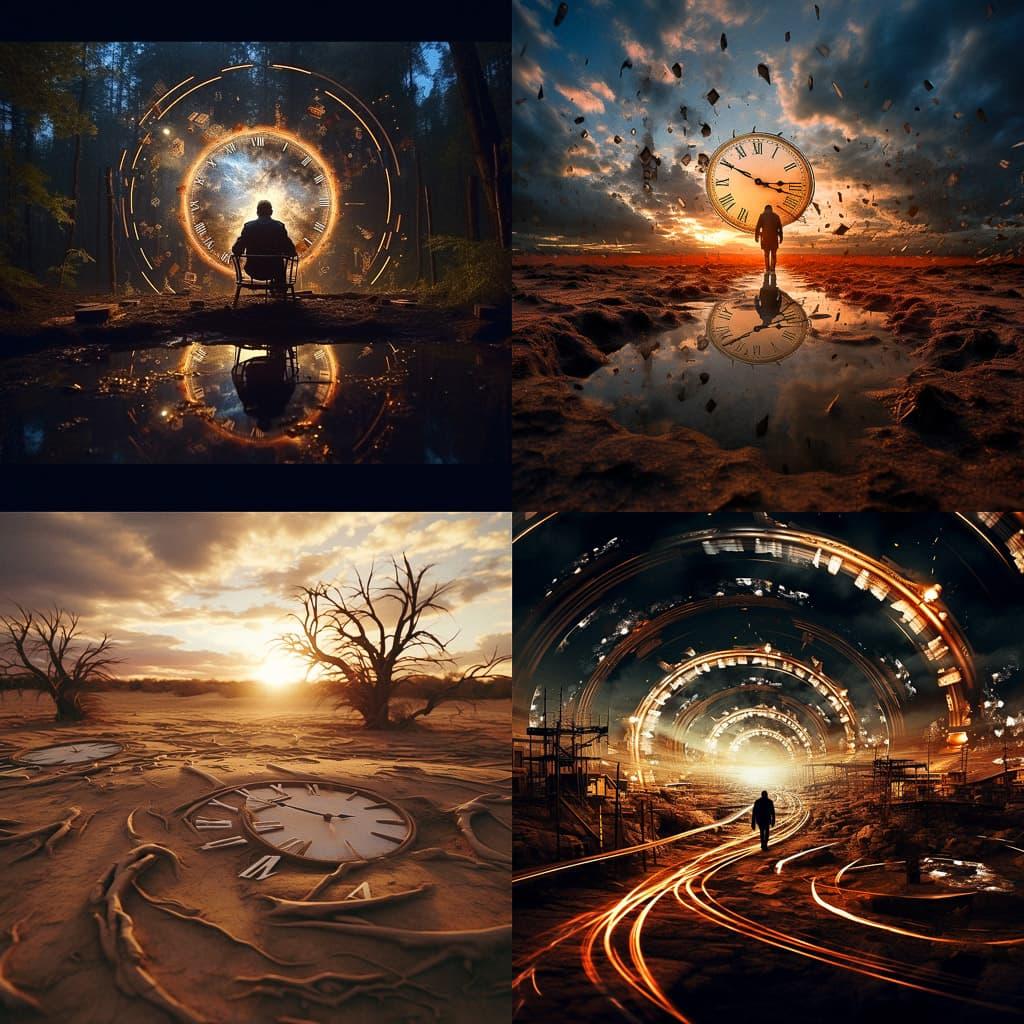Time-lapse photography style, Midjourney V5.2, render 1 of 4