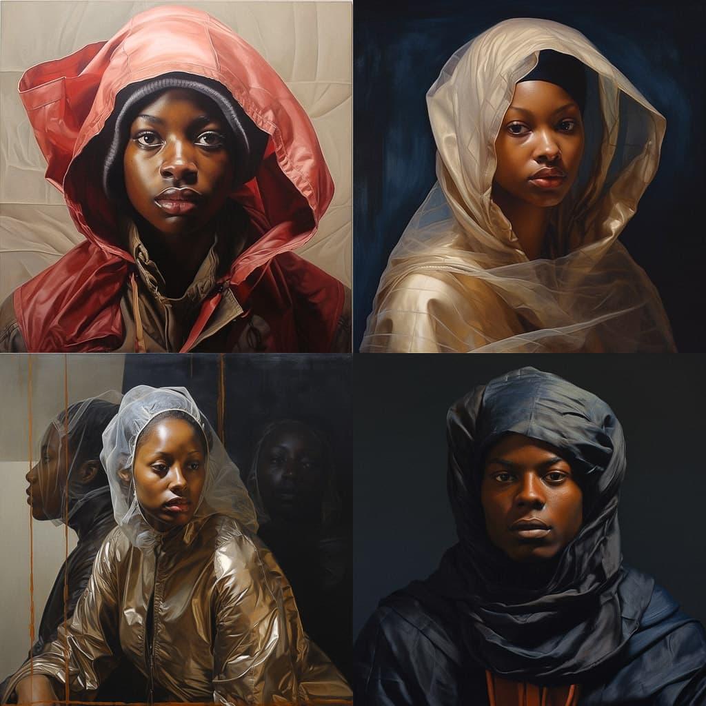 Titus Kaphar style, Midjourney V5.2, render 1 of 4