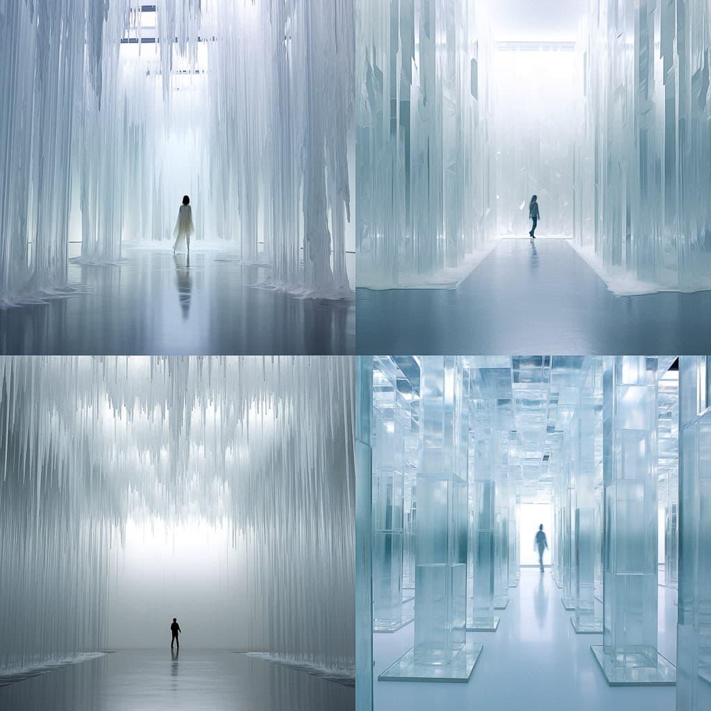 Tokujin Yoshioka style, Midjourney V5.2, render 1 of 4