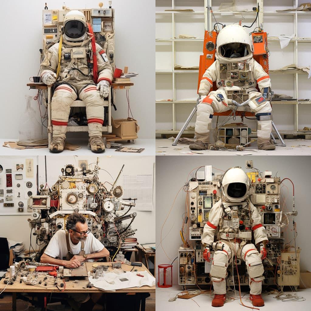 Tom Sachs style, Midjourney V5.2, render 1 of 4