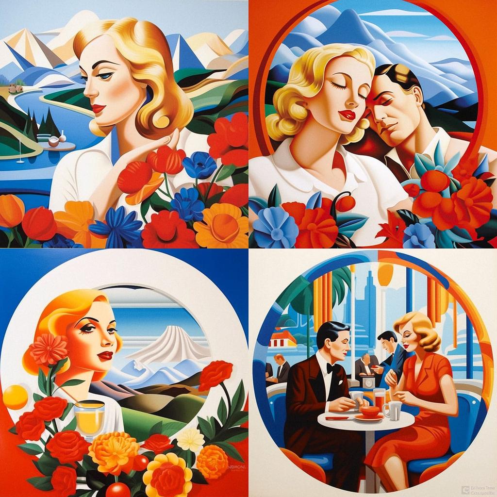 Tom Wesselmann style, Midjourney V5.2, render 1 of 4