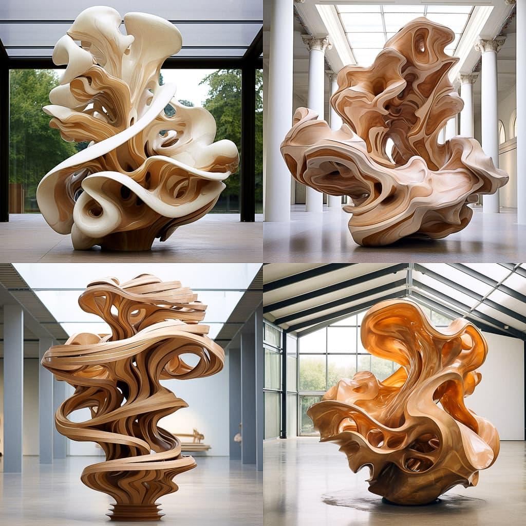 Tony Cragg style, Midjourney V5.2, render 1 of 4