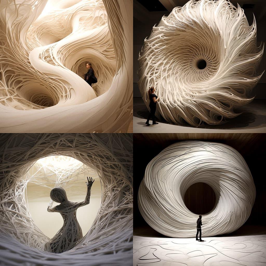 Tony Orrico style, Midjourney V5.2, render 1 of 4