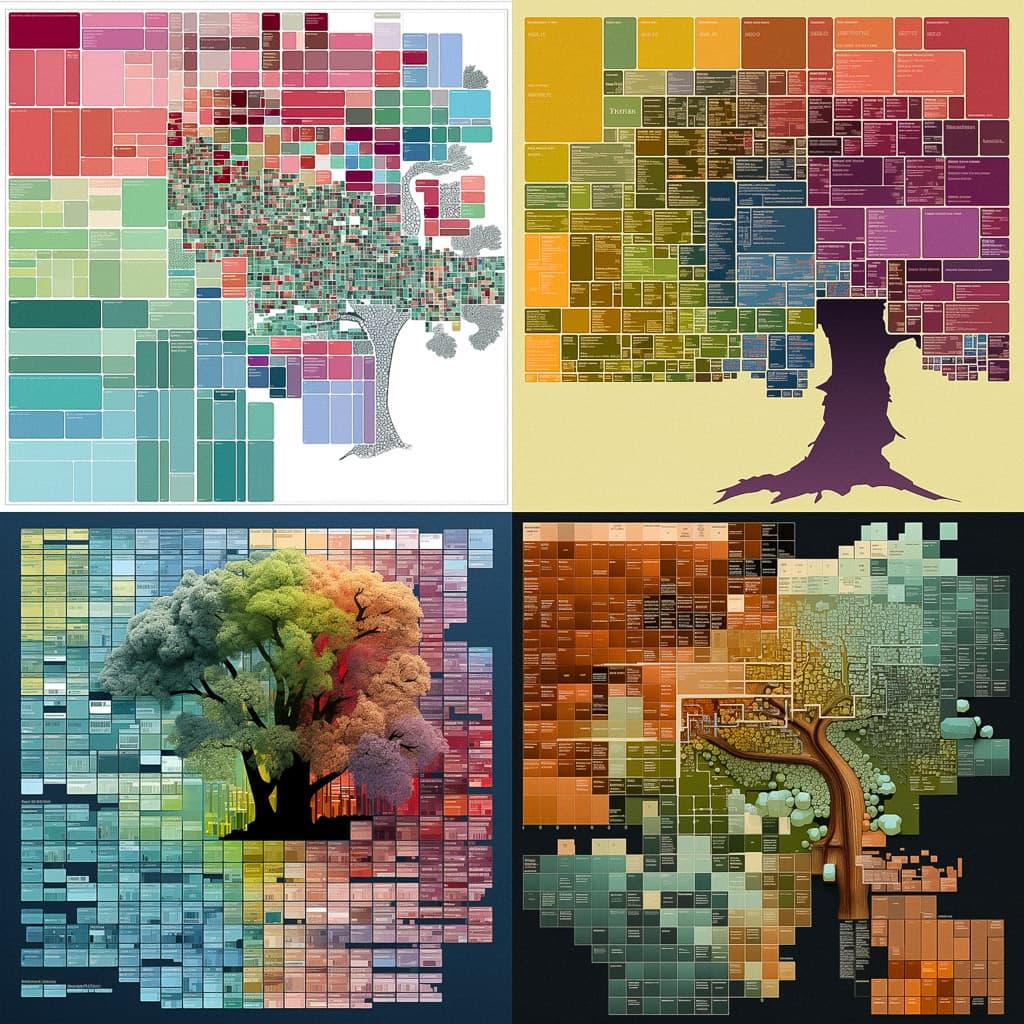 Treemap style, Midjourney V5.2, render 1 of 4