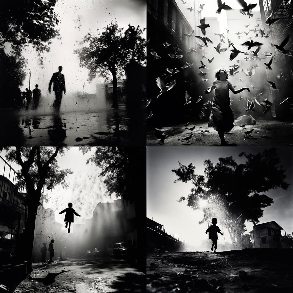 Trent Parke style, Midjourney V5.2, render 1 of 4