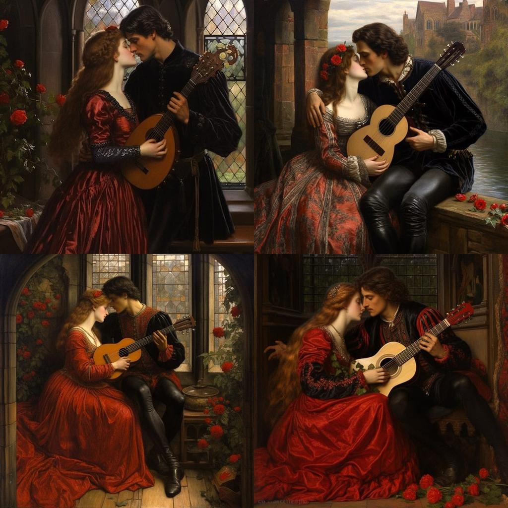 Valentine Cameron Prinsep style, Midjourney V5.2, render 1 of 4