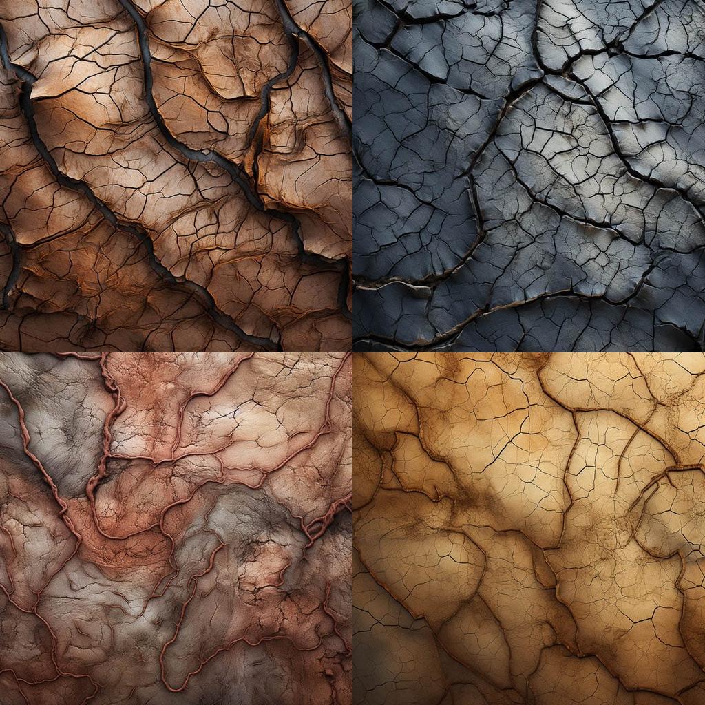 Veined texture style, Midjourney V5.2, render 1 of 4