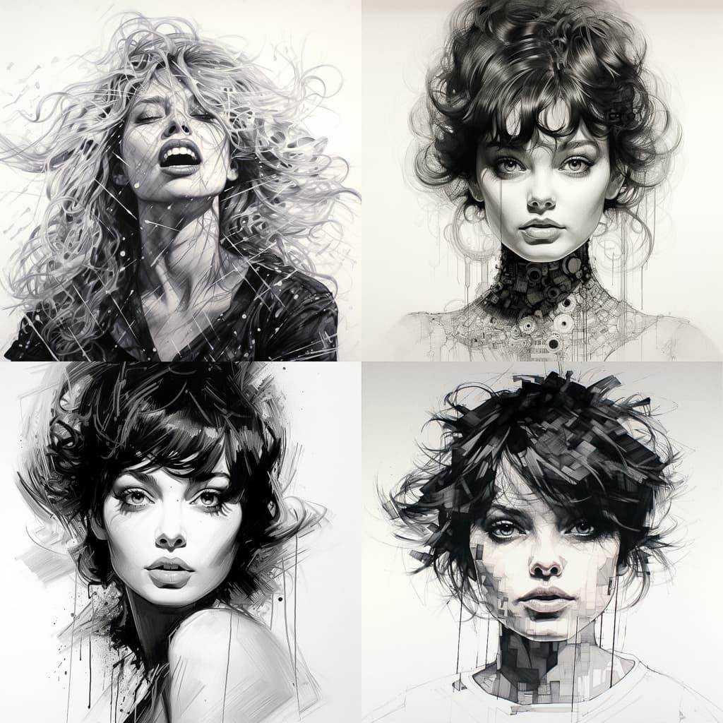 Vince Low style, Midjourney V5.2, render 1 of 4