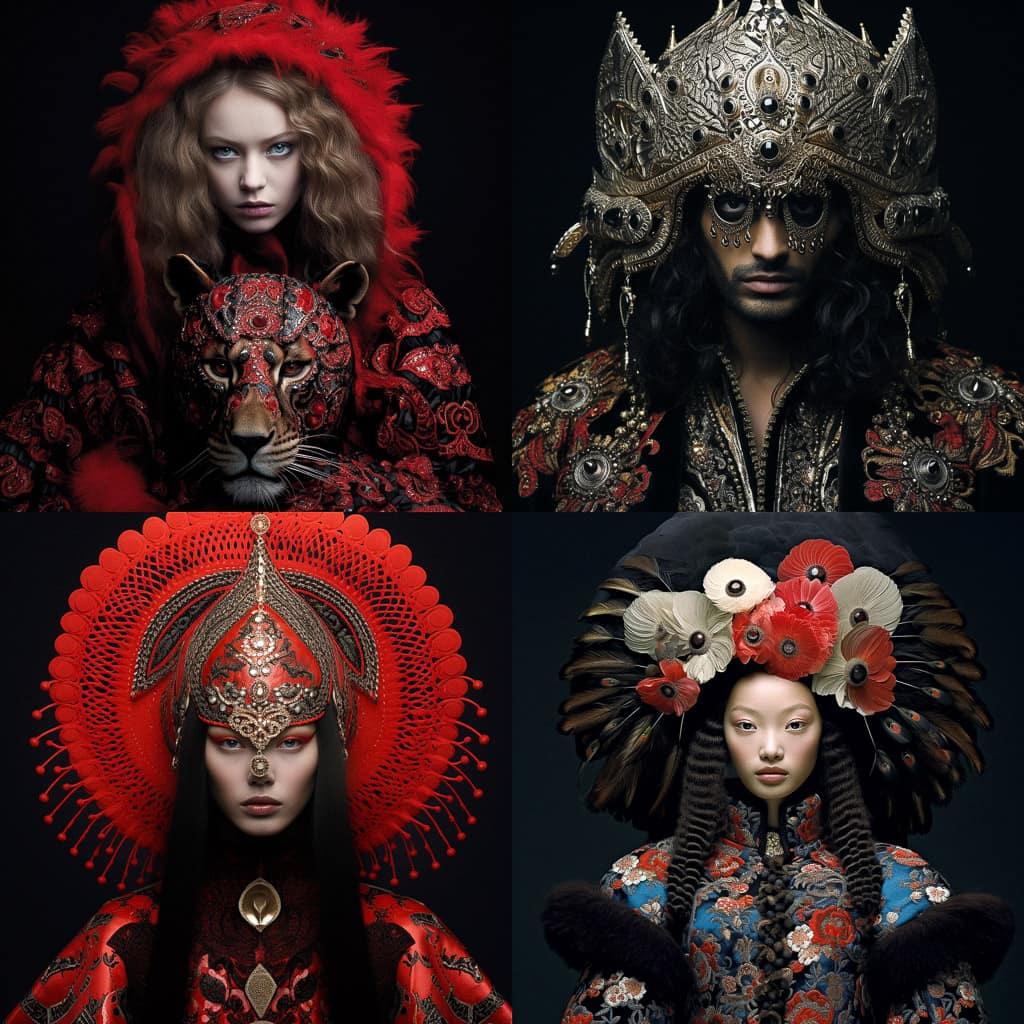 Vinoodh Matadin style, Midjourney V5.2, render 1 of 4
