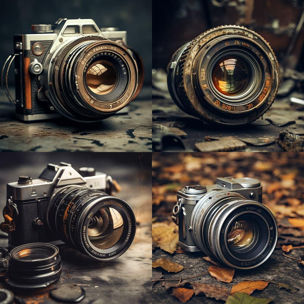 Vintage lens style, Midjourney V5.2, render 1 of 4