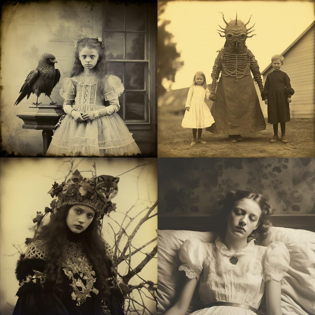 Vintage photograph style, Midjourney V5.2, render 1 of 4