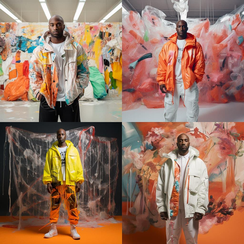Virgil Abloh style, Midjourney V5.2, render 1 of 4