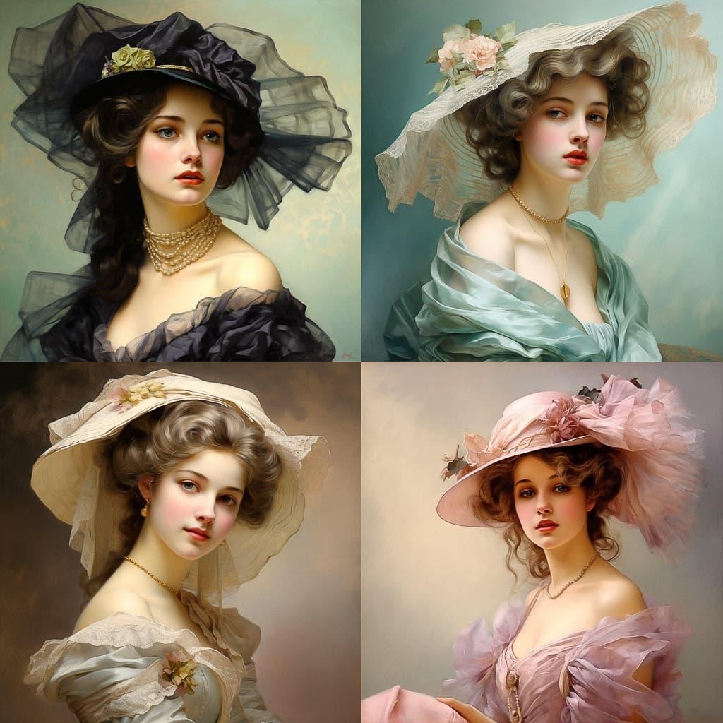 Vittorio Matteo Corcos style, Midjourney V5.2, render 1 of 4