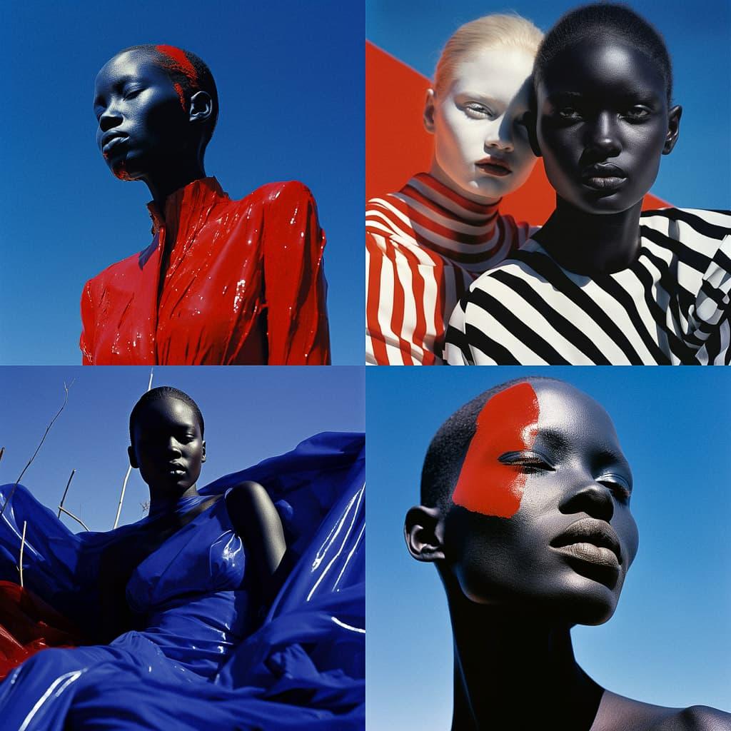 Viviane Sassen style, Midjourney V5.2, render 1 of 4