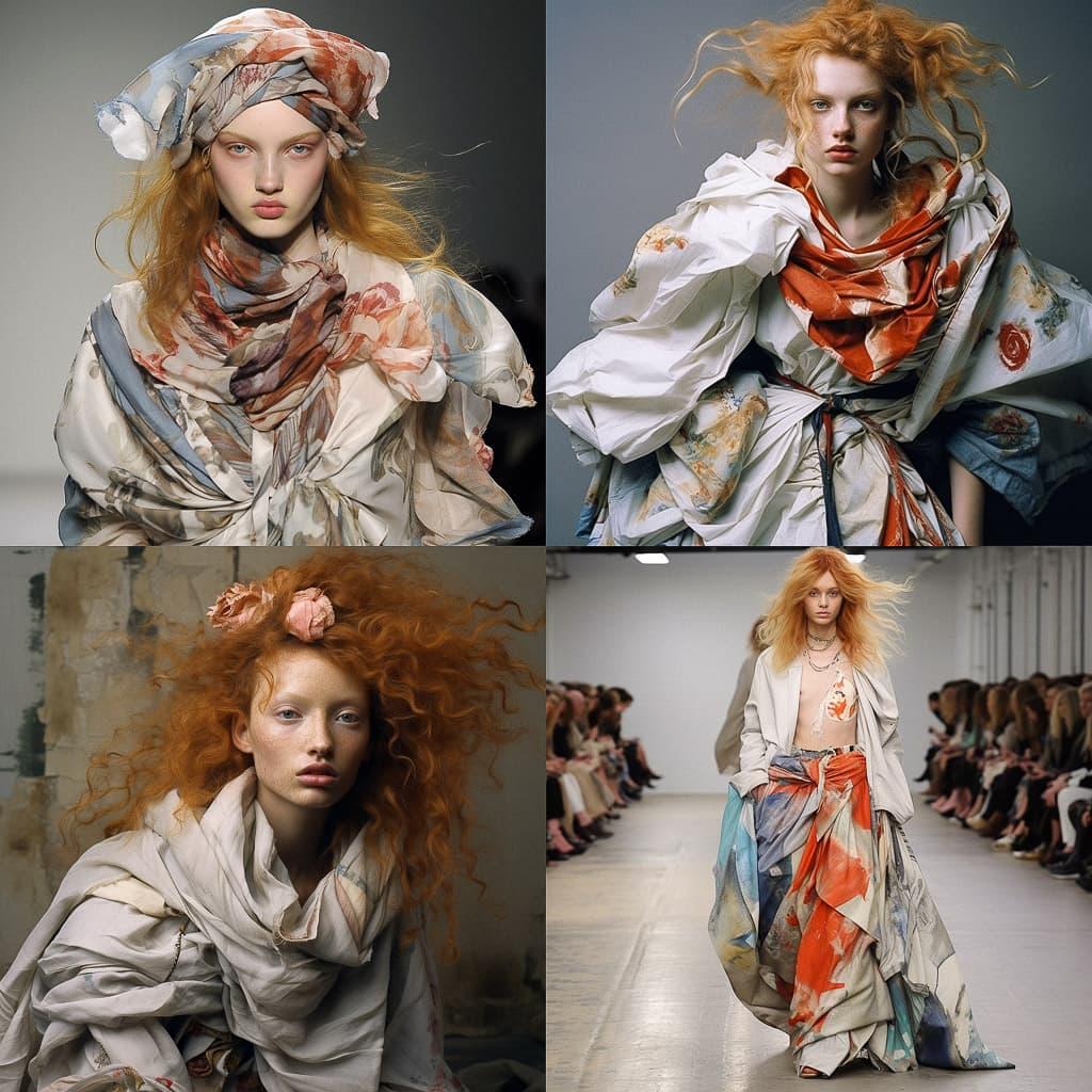Vivienne Westwood style, Midjourney V5.2, render 1 of 4
