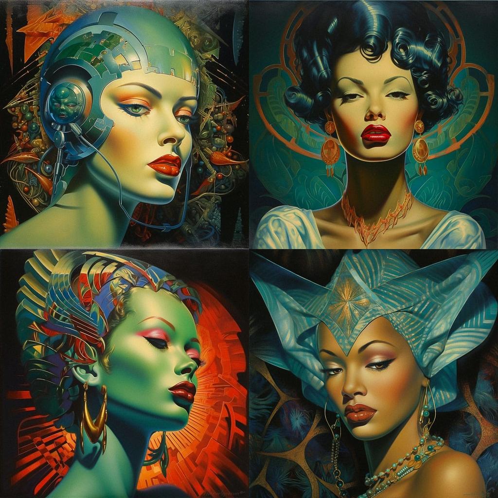 Vladimir Tretchikoff style, Midjourney V5.2, render 1 of 4
