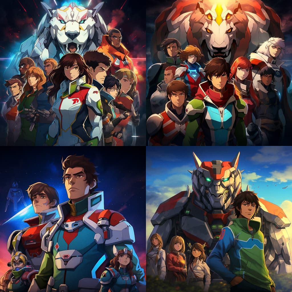 Voltron style, Midjourney V5.2, render 1 of 4
