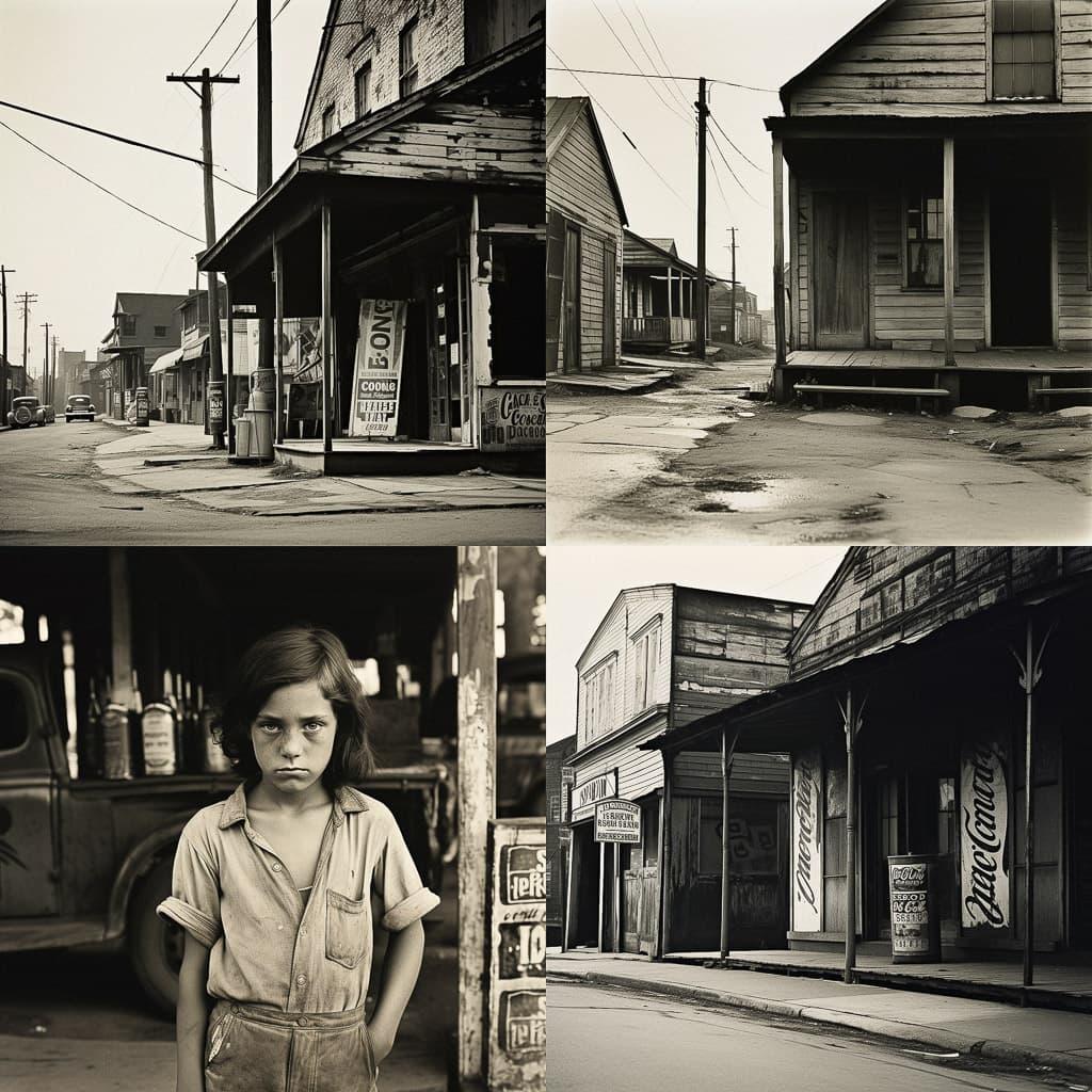 Walker Evans style, Midjourney V5.2, render 1 of 4