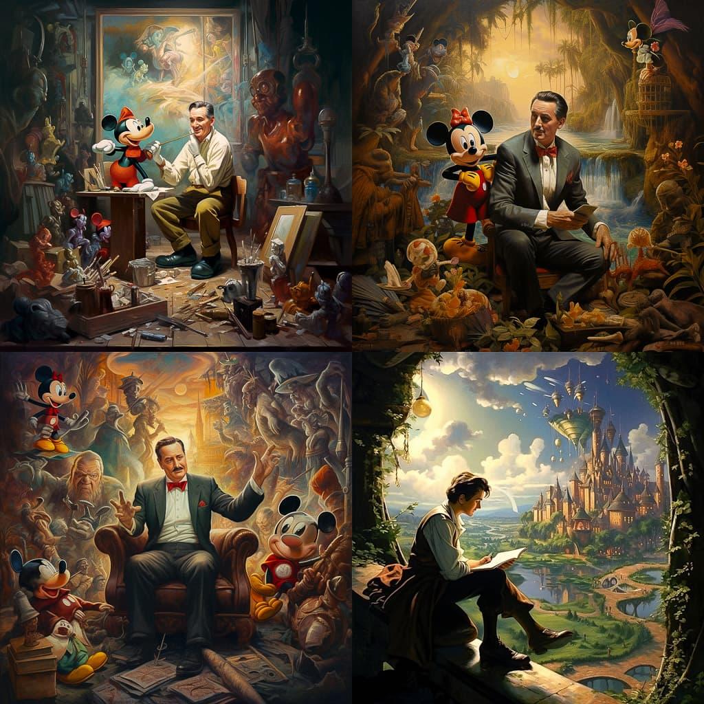 Walt Disney style, Midjourney V5.2, render 1 of 4