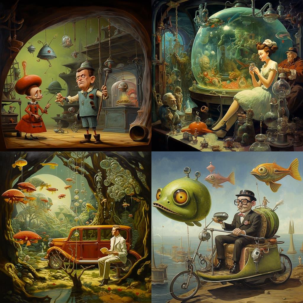 Ward Kimball style, Midjourney V5.2, render 1 of 4