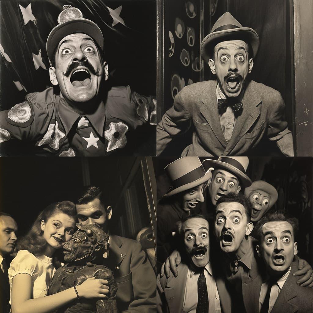 Weegee style, Midjourney V5.2, render 1 of 4