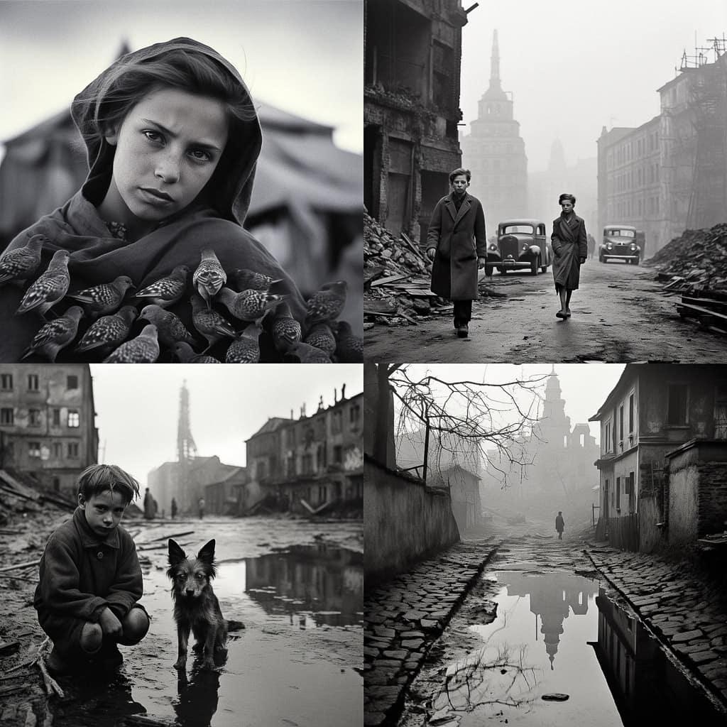 Werner Bischof style, Midjourney V5.2, render 1 of 4
