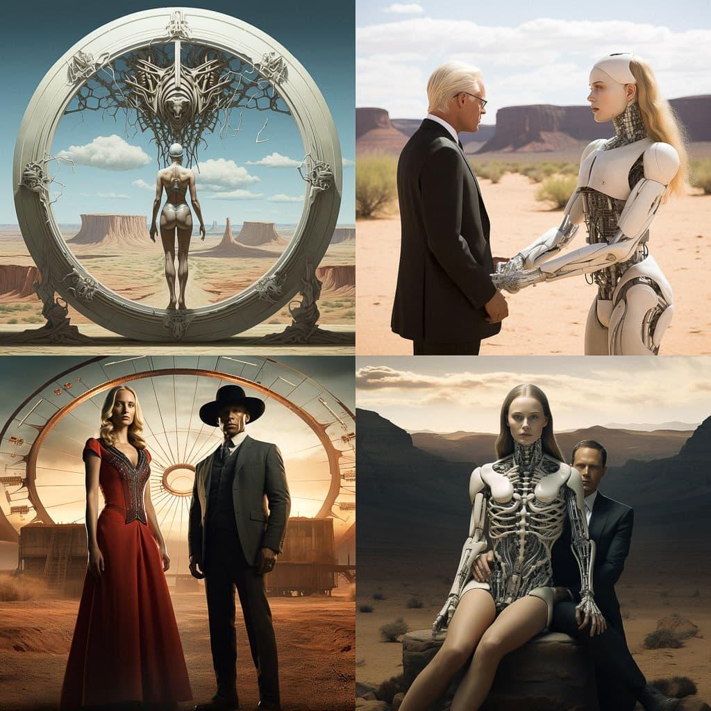 Westworld style, Midjourney V5.2, render 1 of 4