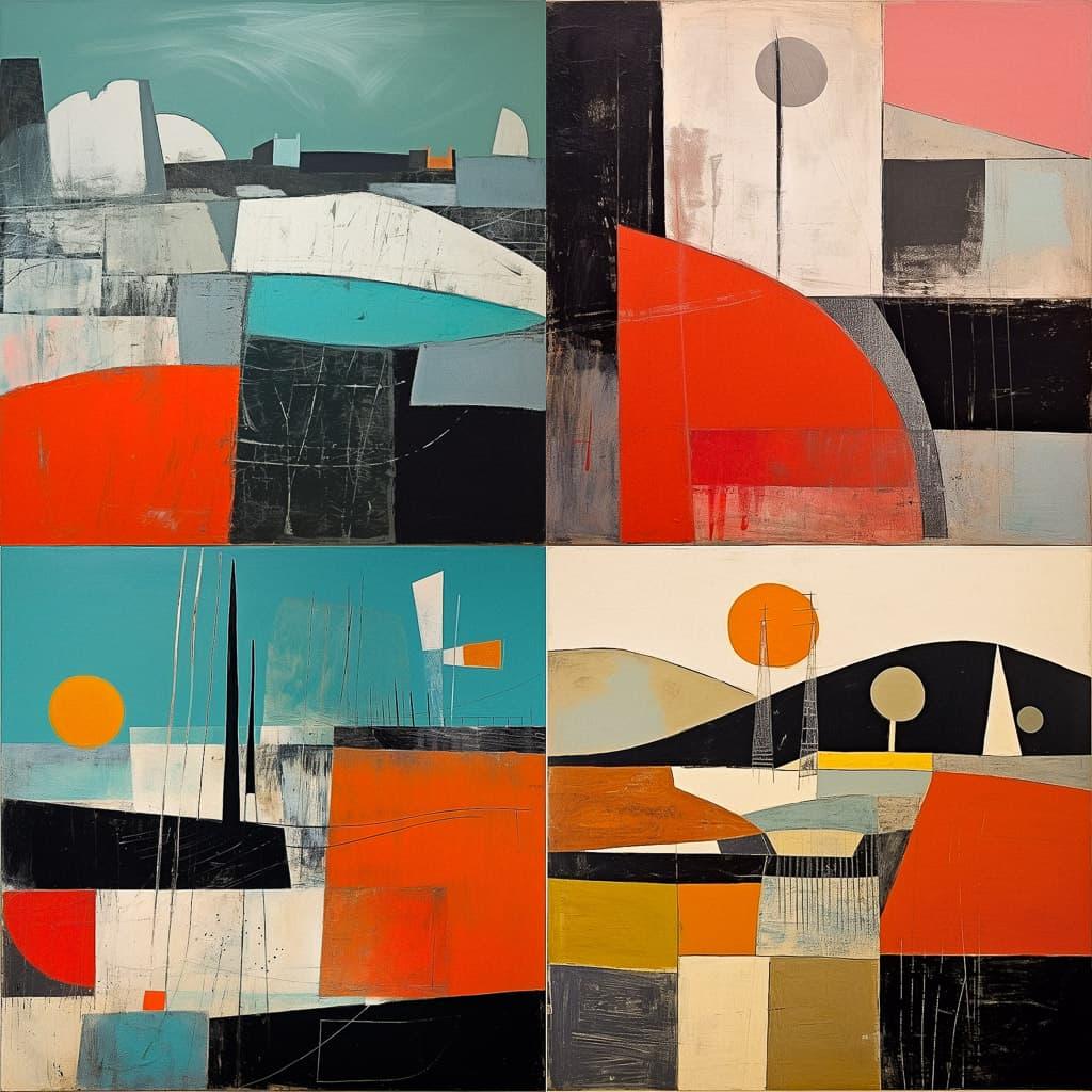 Wilhelmina Barns-Graham style, Midjourney V5.2, render 1 of 4