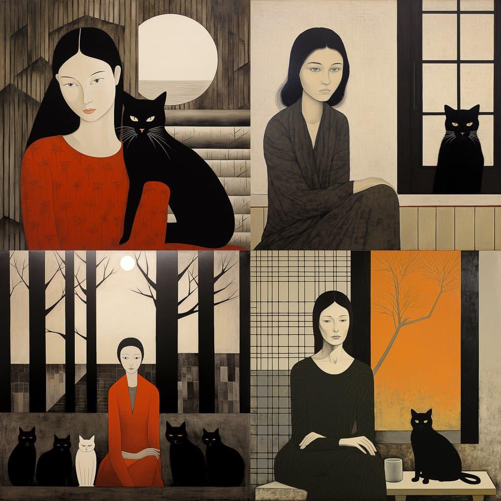 Will Barnet style, Midjourney V5.2, render 1 of 4