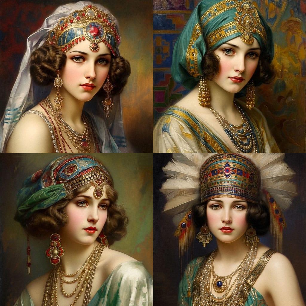 William Clarke Wontner style, Midjourney V5.2, render 1 of 4