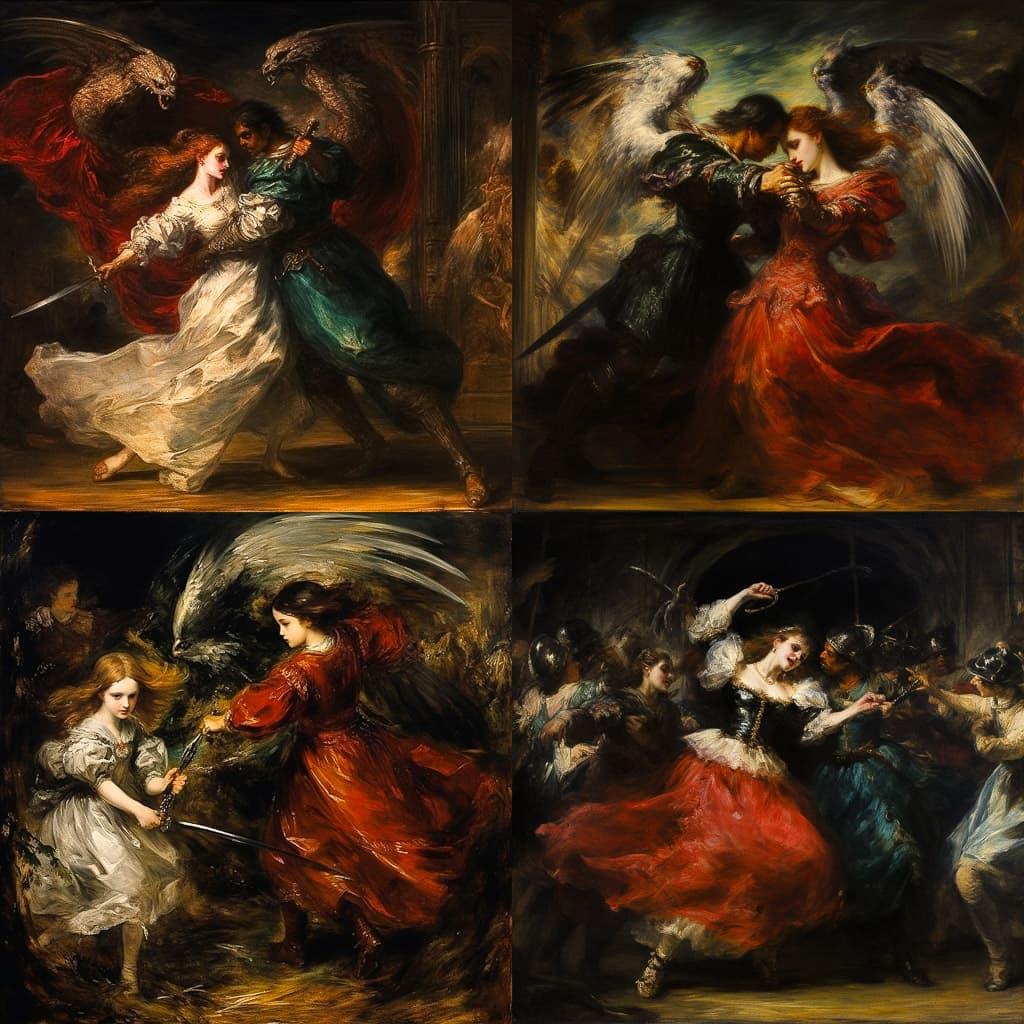 William Etty style, Midjourney V5.2, render 1 of 4