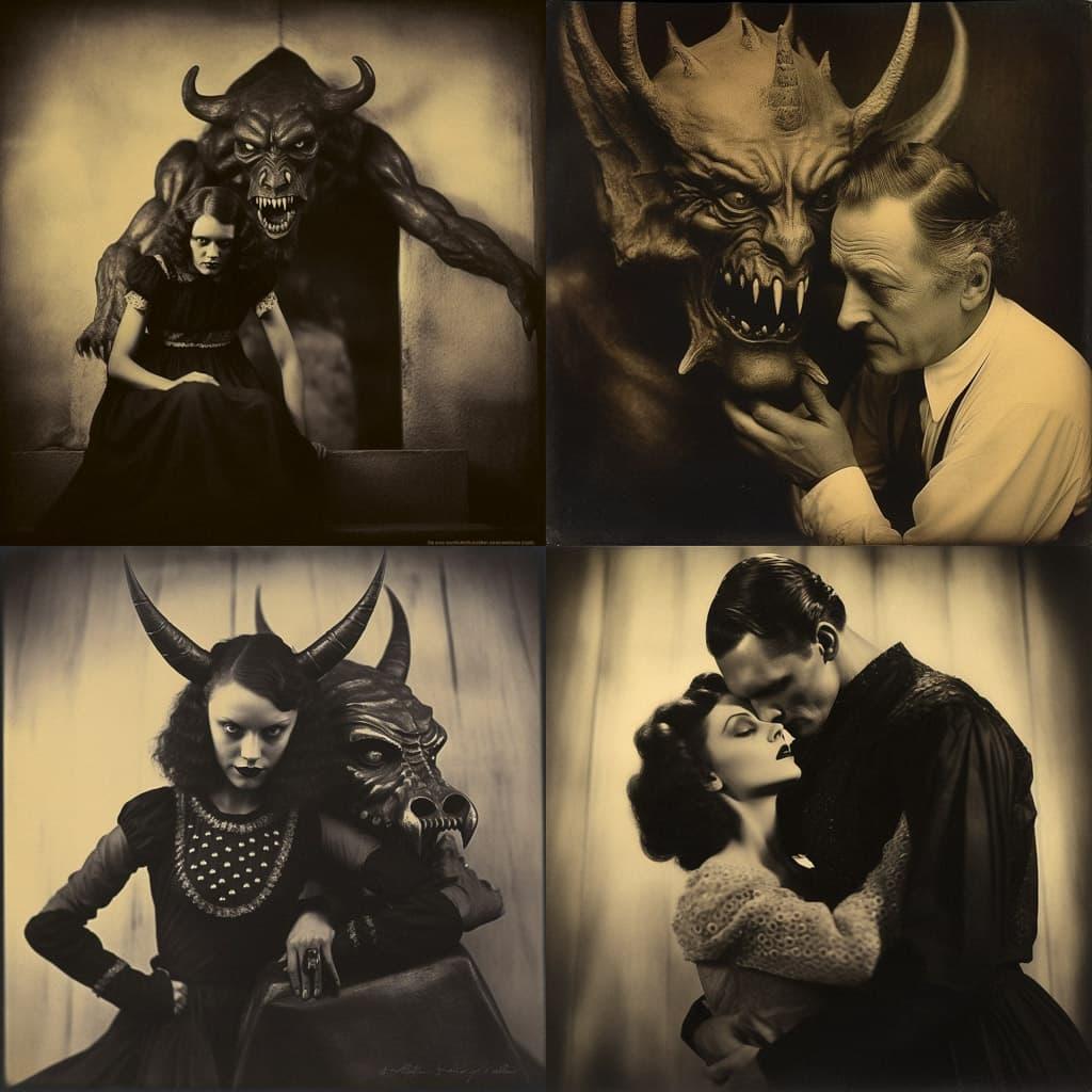 William Mortensen style, Midjourney V5.2, render 1 of 4