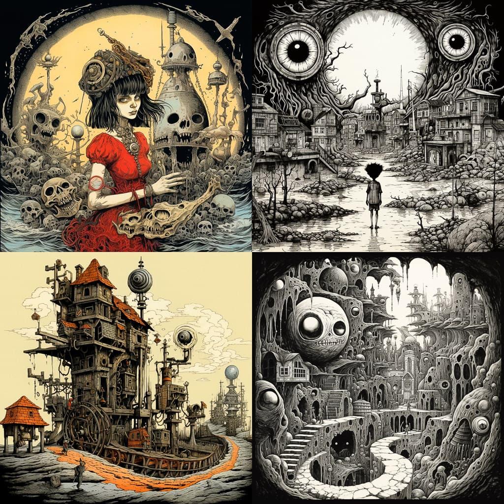 William Stout style, Midjourney V5.2, render 1 of 4