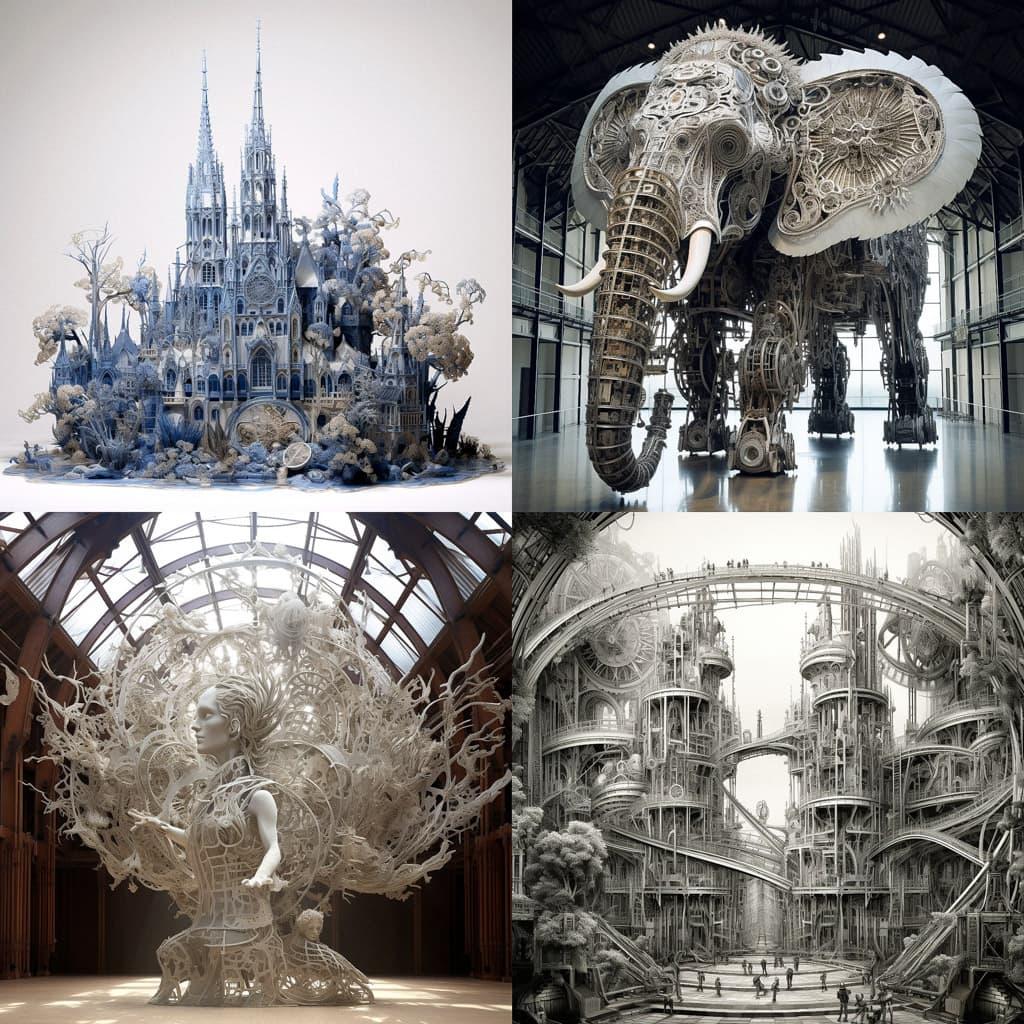 Wim Delvoye style, Midjourney V5.2, render 1 of 4